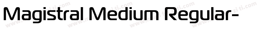 Magistral Medium Regular字体转换